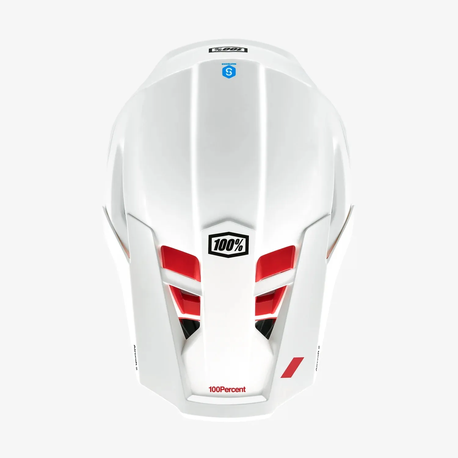 100% Aircraft 2 Full Face Helmet - Red-White - 2021