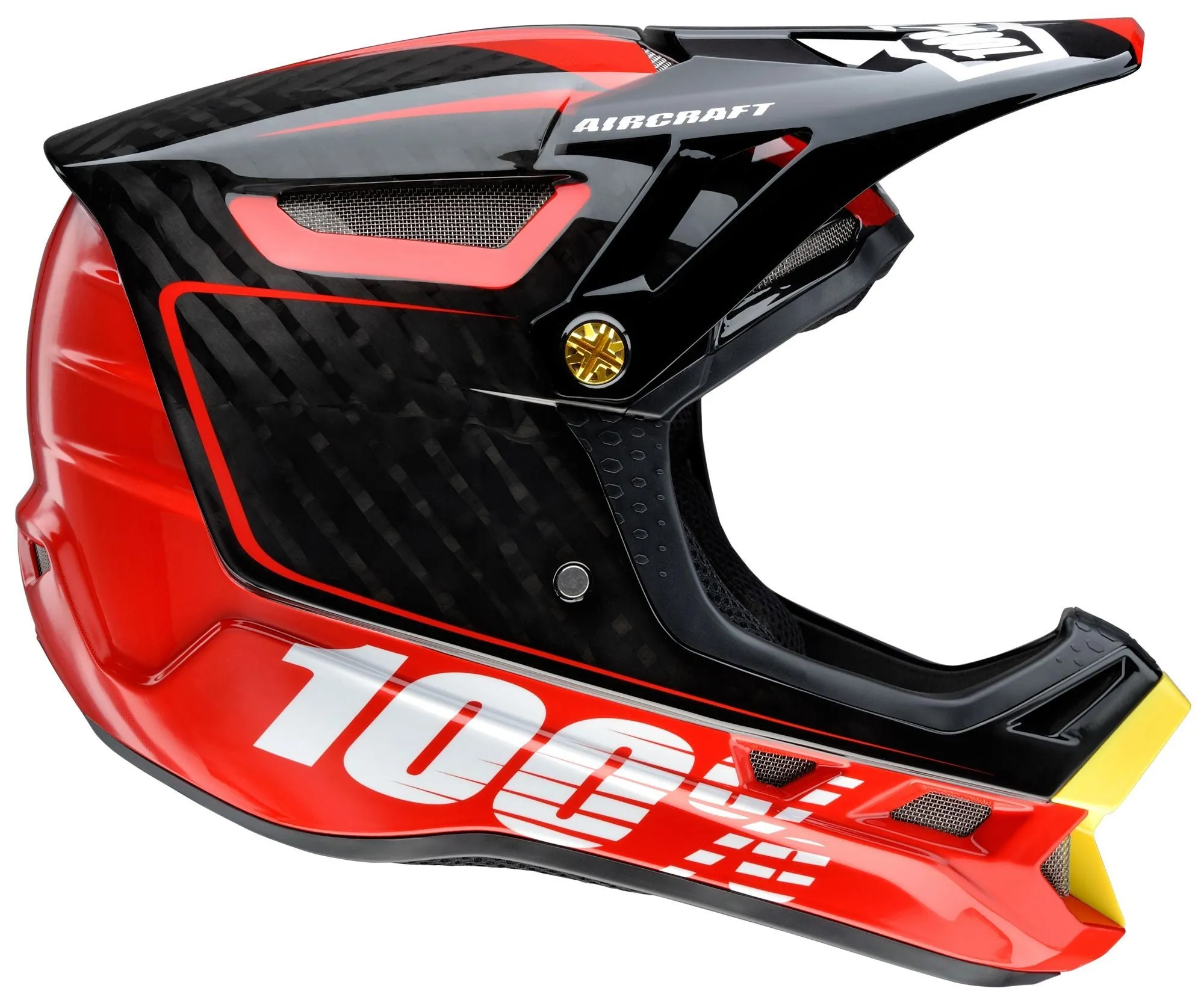 100% Aircraft DH Full Face Helmet - Bi-Turbo Red