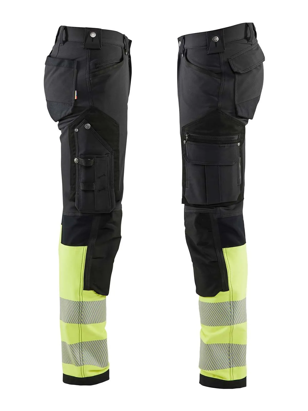 1193-1642 High Vis Work Trousers 4-Way Stretch - Blåkläder