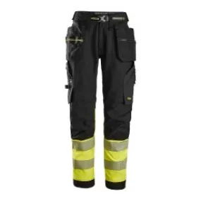 6934 High Vis Work Trousers Holster Pocket Stretch Class 1 - Snickers