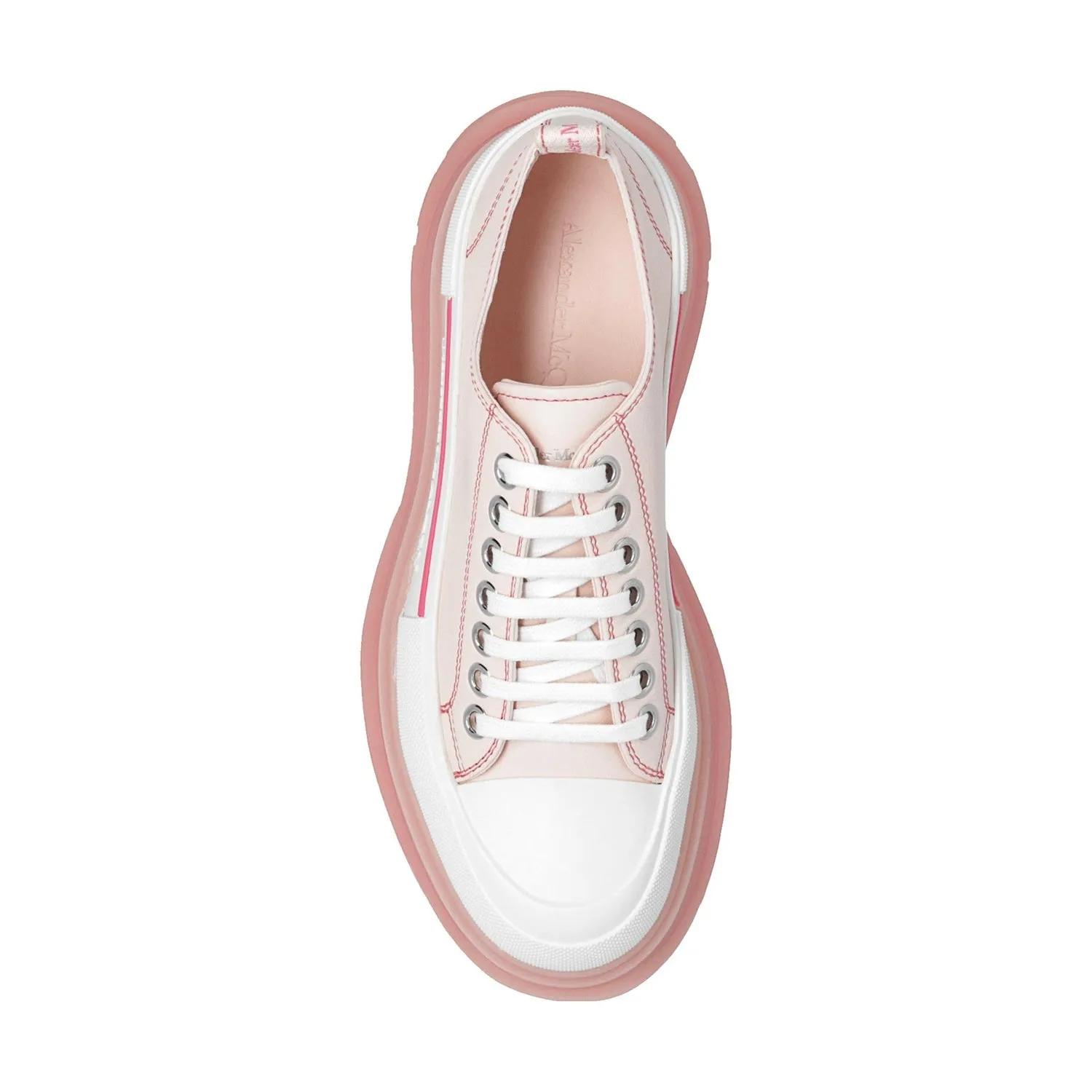 Alexander McQueen    Alexander Mcqueen Tread Slik Leather Sneakers