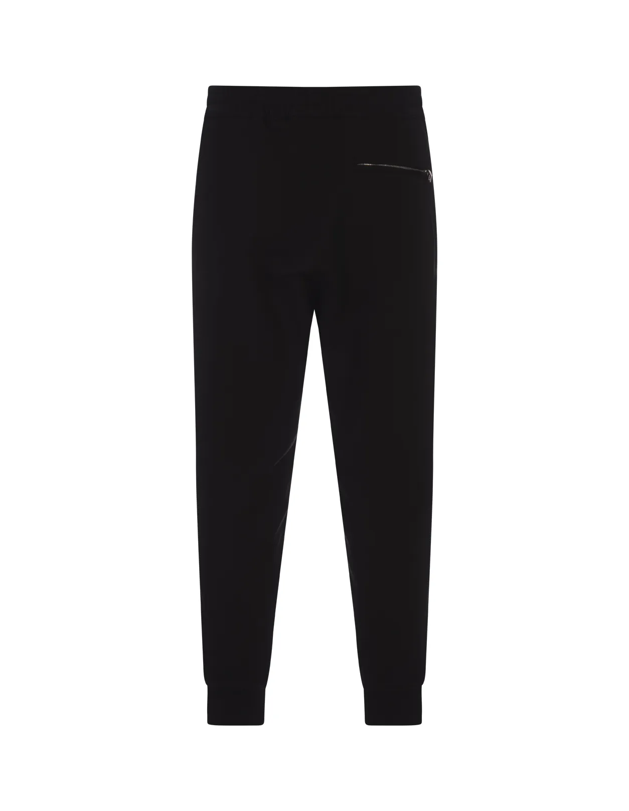 ALEXANDER MCQUEEN Black Joggers With Logo Tape On The Side