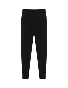 ALEXANDER MCQUEEN Black Joggers With Logo Tape On The Side