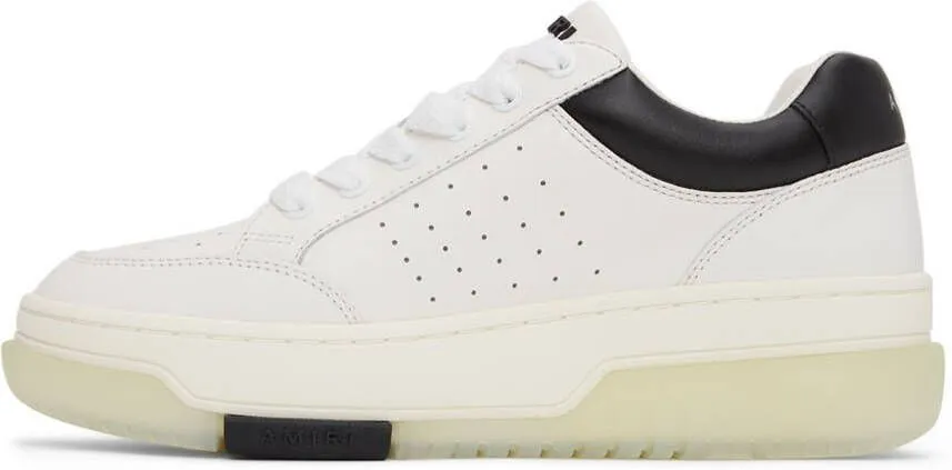 AMIRI White & Black Stadium Low Sneakers