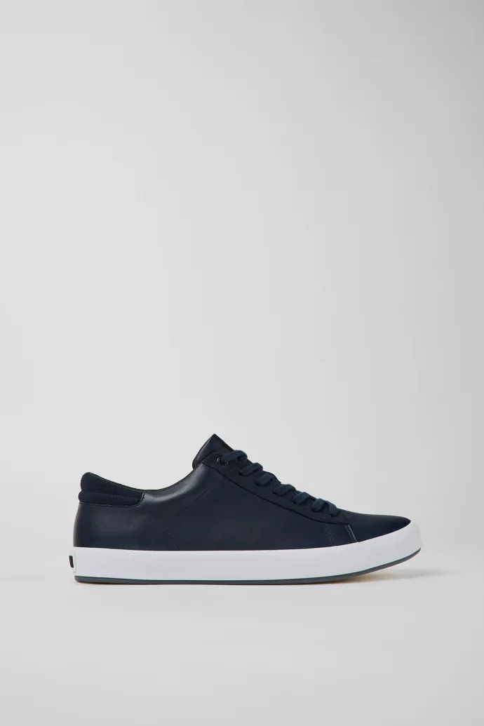 Andratx Blue leather and nubuck sneakers for men