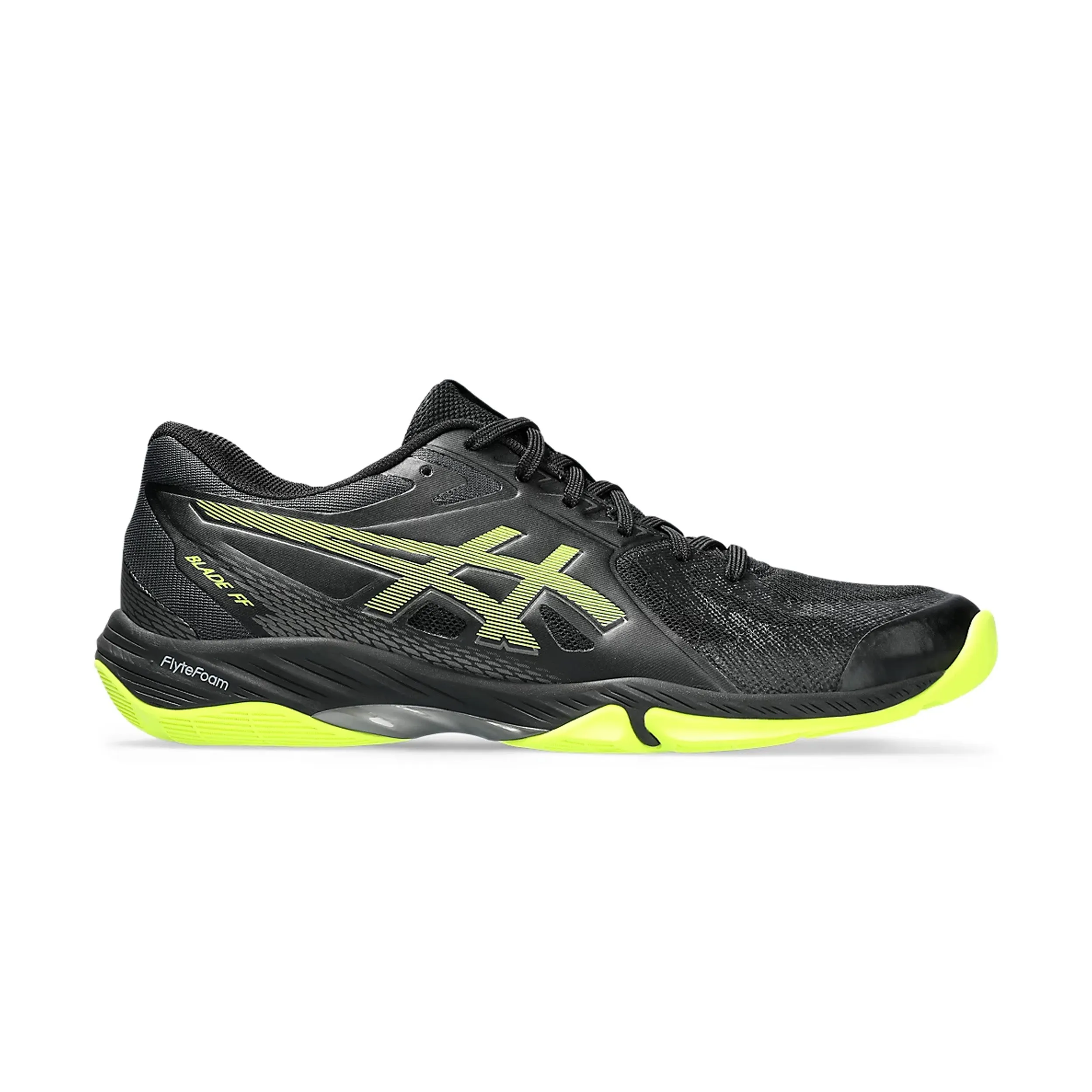 Asics Blade FF (Black/Safety Yellow) Badminton Shoes