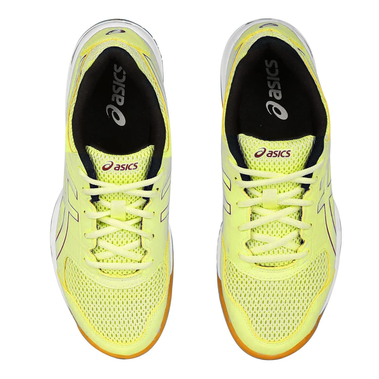 Asics GEL-COURTMOV+ Badminton Shoes (Glow Yellow/Rust)