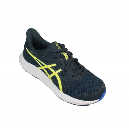 Asics JOLT 4 GS | French Blue/Glow Yellow | Childrens Lace Up Sports Trainers