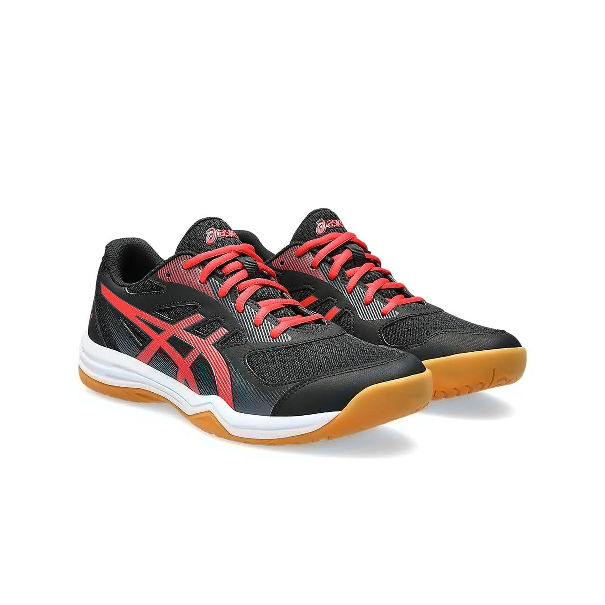 Asics Upcourt 5 (Black/Classic Red) Badminton Shoes