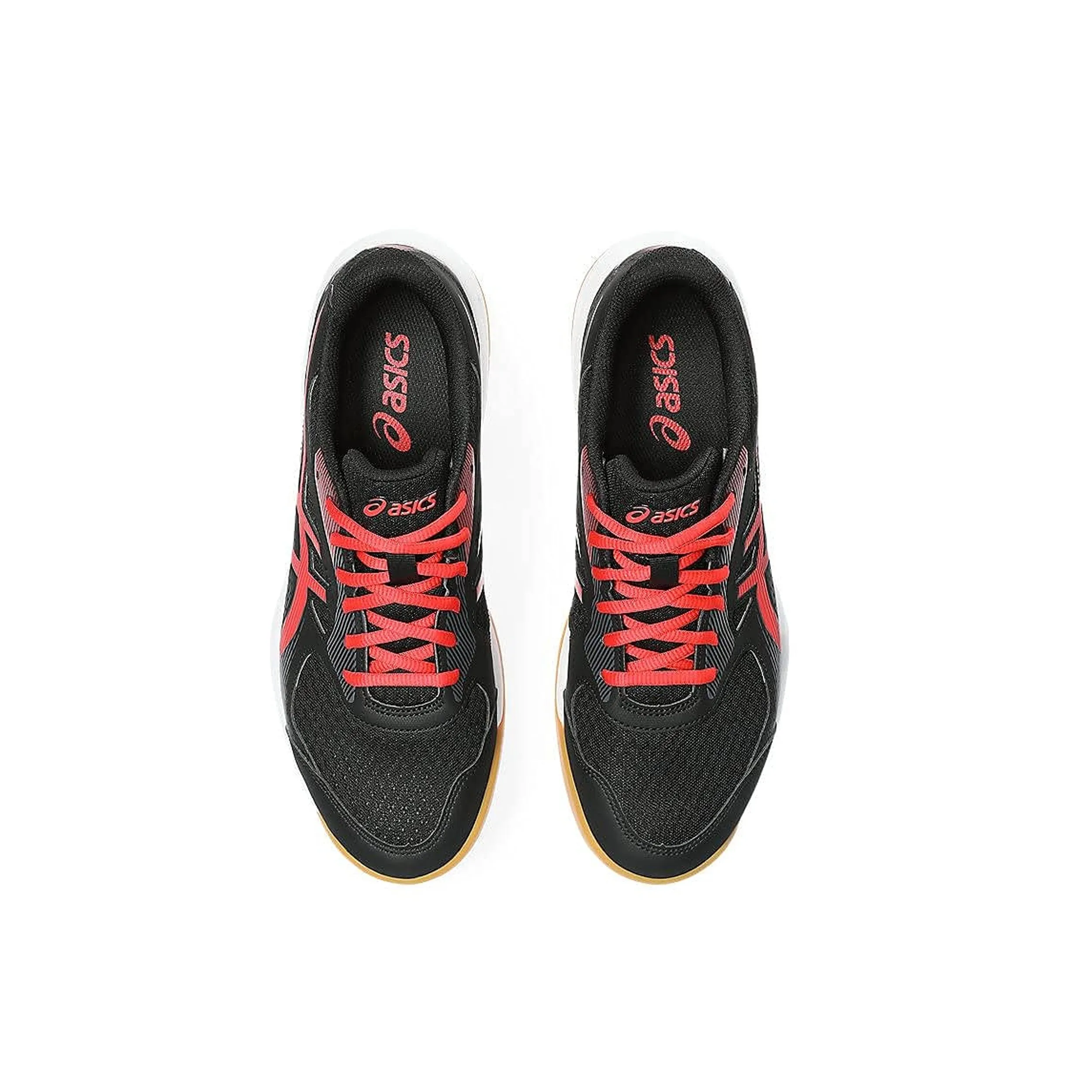 Asics Upcourt 5 (Black/Classic Red) Badminton Shoes