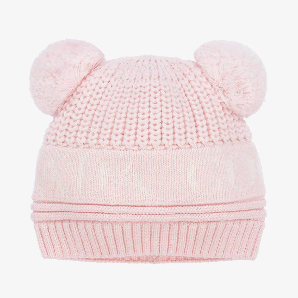 Baby Girls Pink Knitted Wool Hat