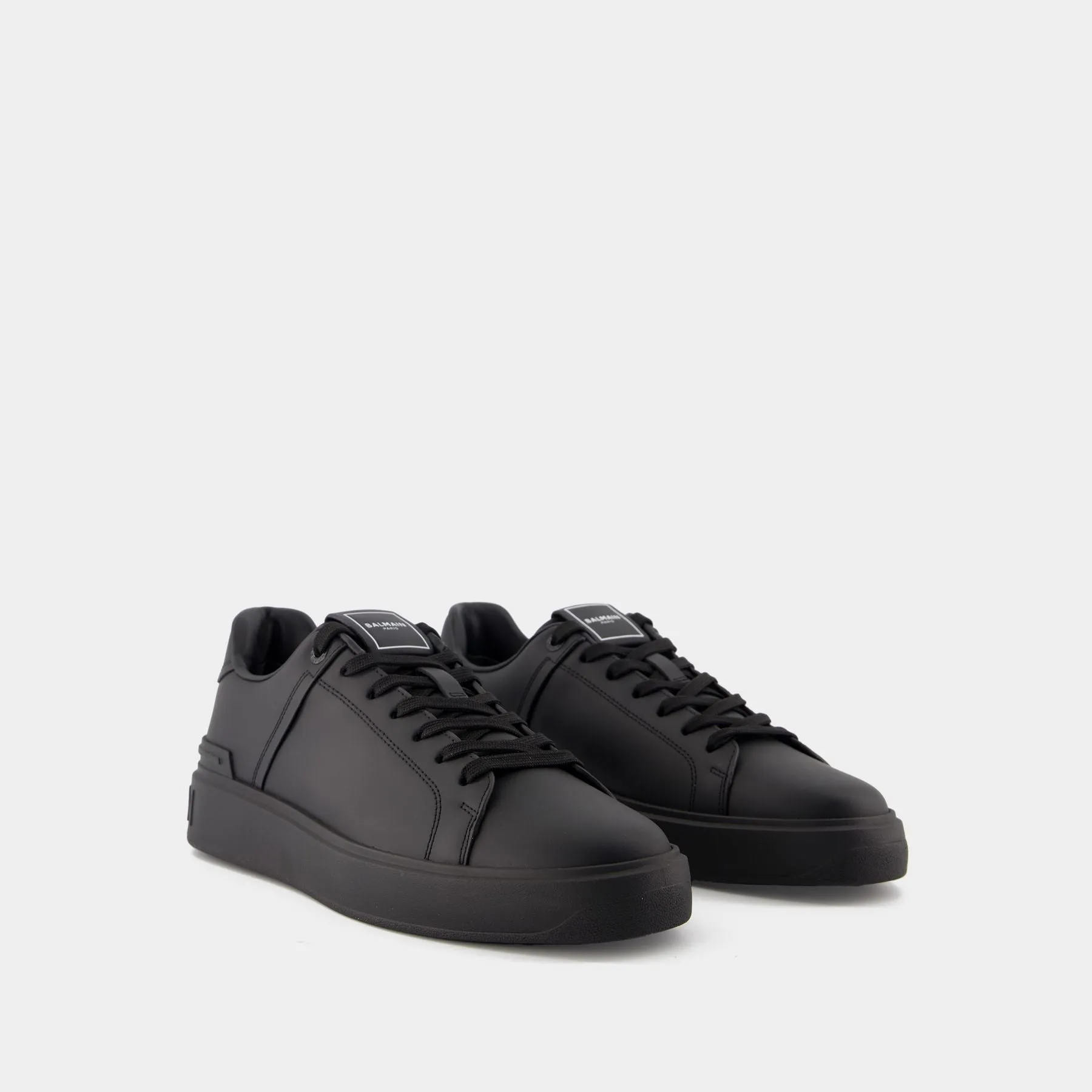 Balmain  B-Court Sneakers - Balmain - Leather - Black