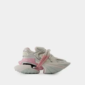 Balmain  Unicorn Wave Sneakers - Balmain - Leather - White/Pink