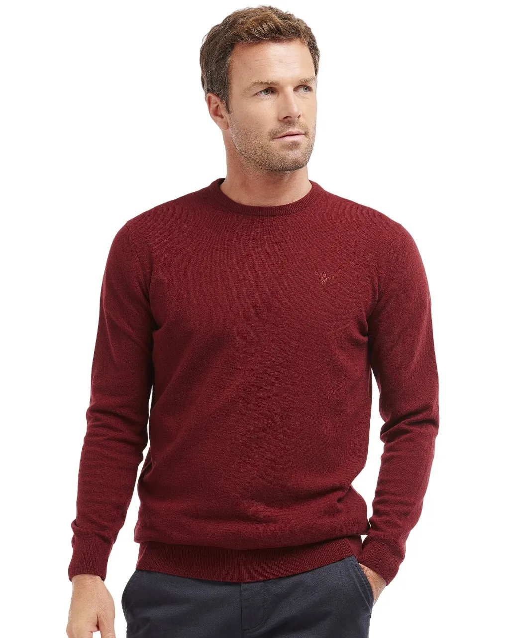 Barbour Lambswool Jumper Crew Neck