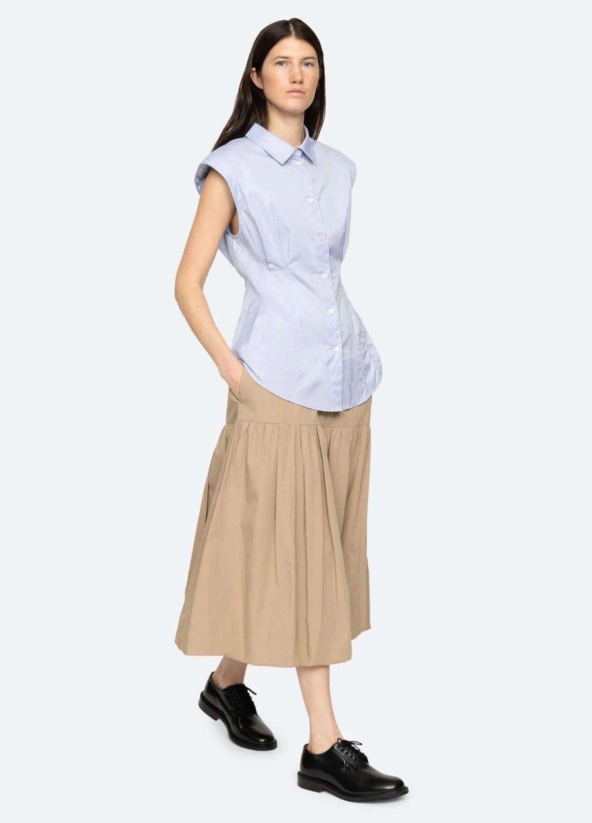 Belle Bubble Skirt - Khaki