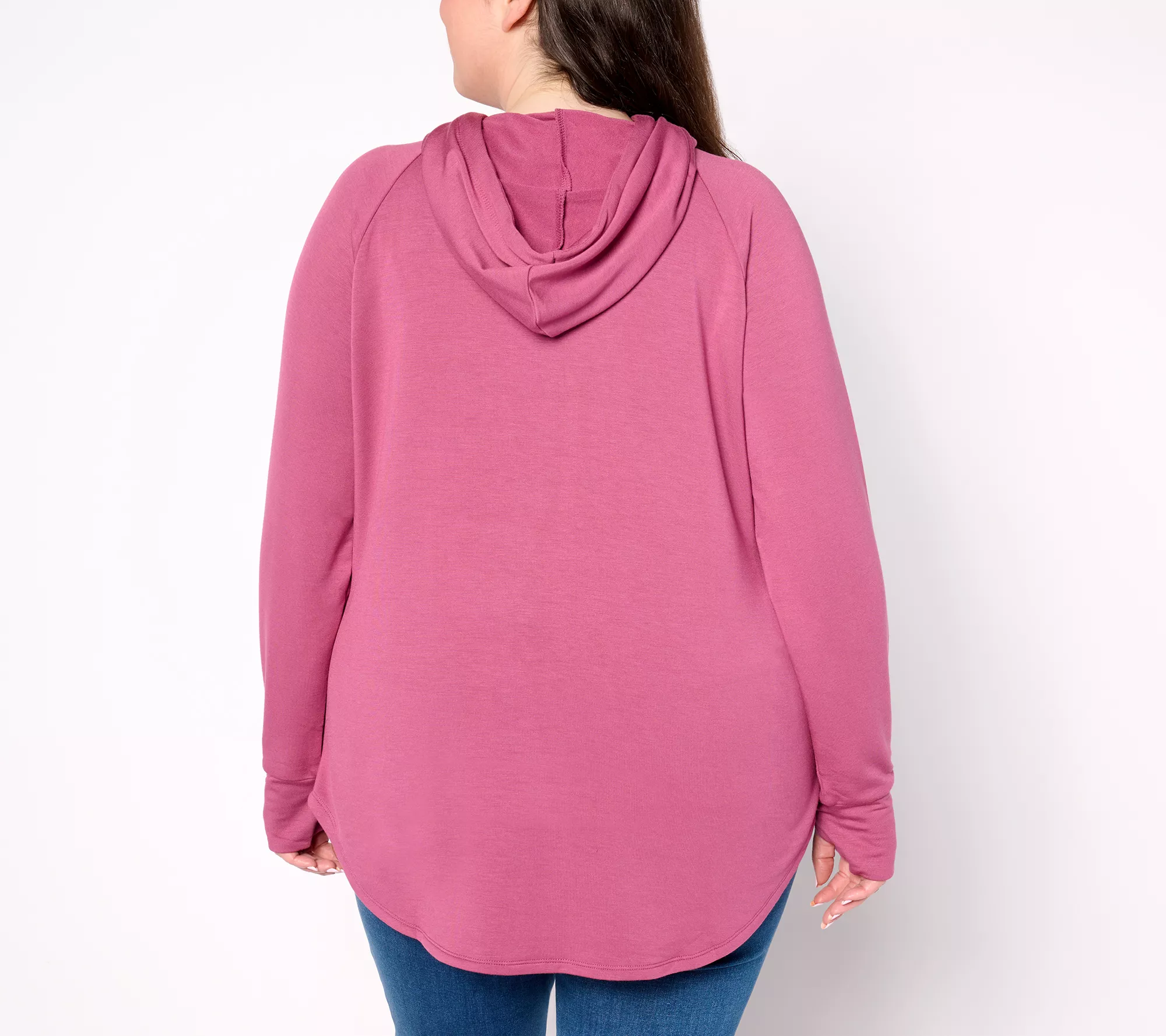 Belle by Kim Gravel MegaModal Funnel Neck Raglan Hoodie