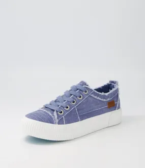 BLOWFISH Clay Coastal Blue Smoked Canvas Sneakers