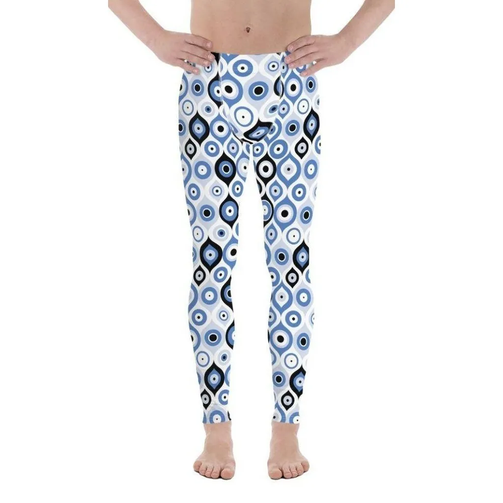 Blue Eye Pattern Men's Leggings