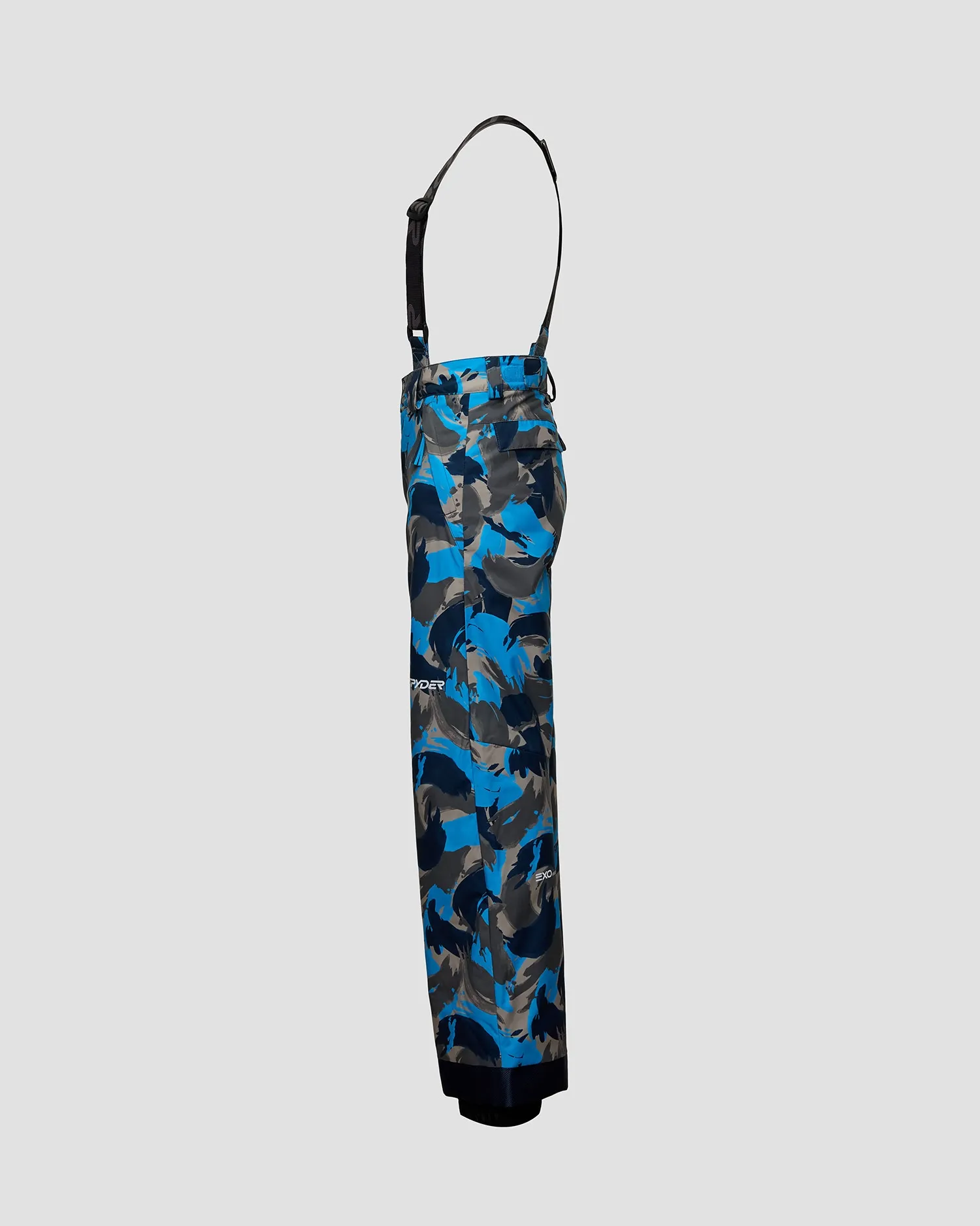 Boys' ski trousers with suspenders Spyder Propulsion 38SG125404-camouflage-aether-blue