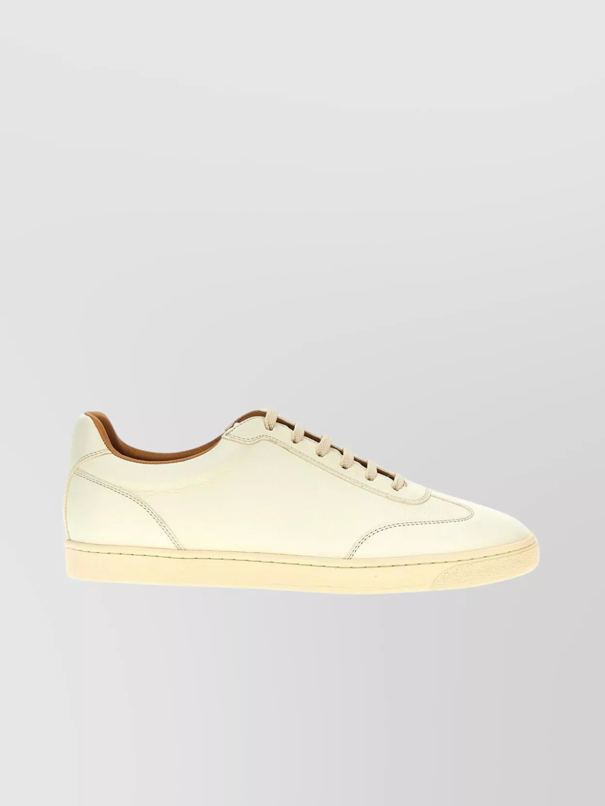 Brunello Cucinelli   Low-top leather sneakers with round toe