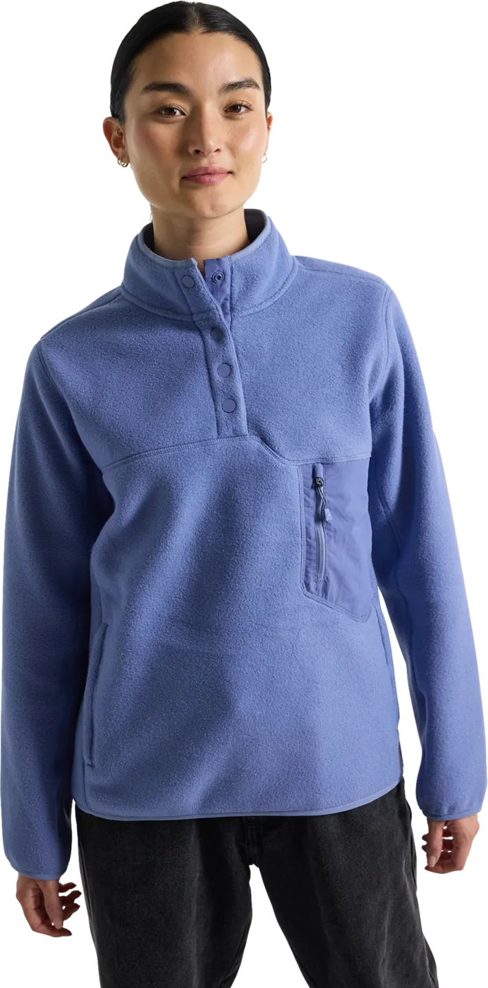 Burton Women's Cinder Fleece Pullover Slate Blue | Buy Burton Women's Cinder Fleece Pullover Slate Blue here | Outnort