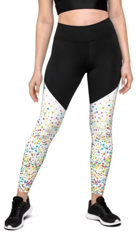 Candy Splash Ombre Compression Leggings