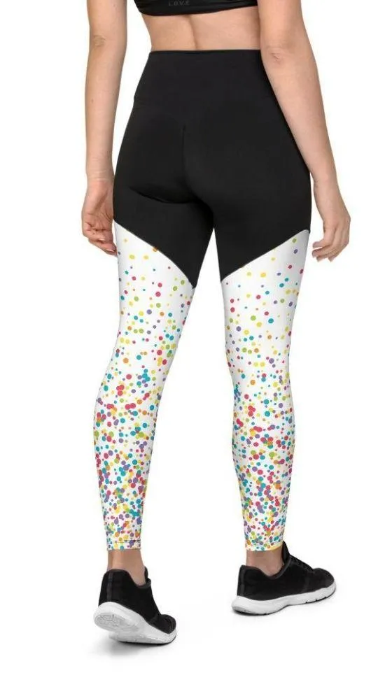 Candy Splash Ombre Compression Leggings