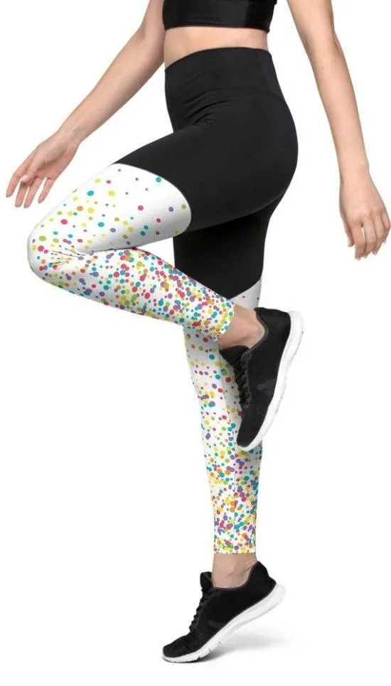 Candy Splash Ombre Compression Leggings