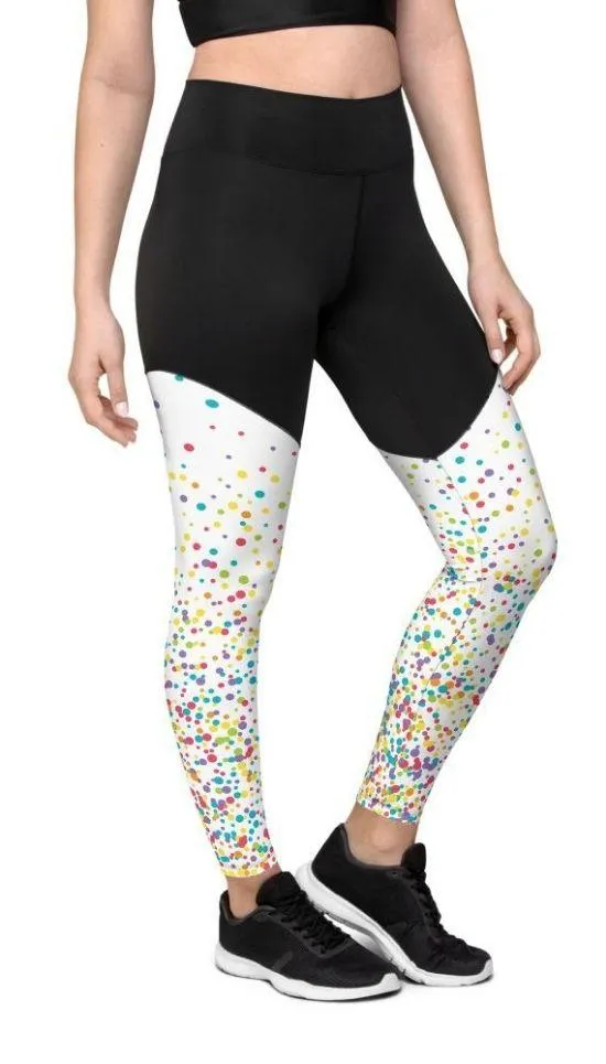 Candy Splash Ombre Compression Leggings