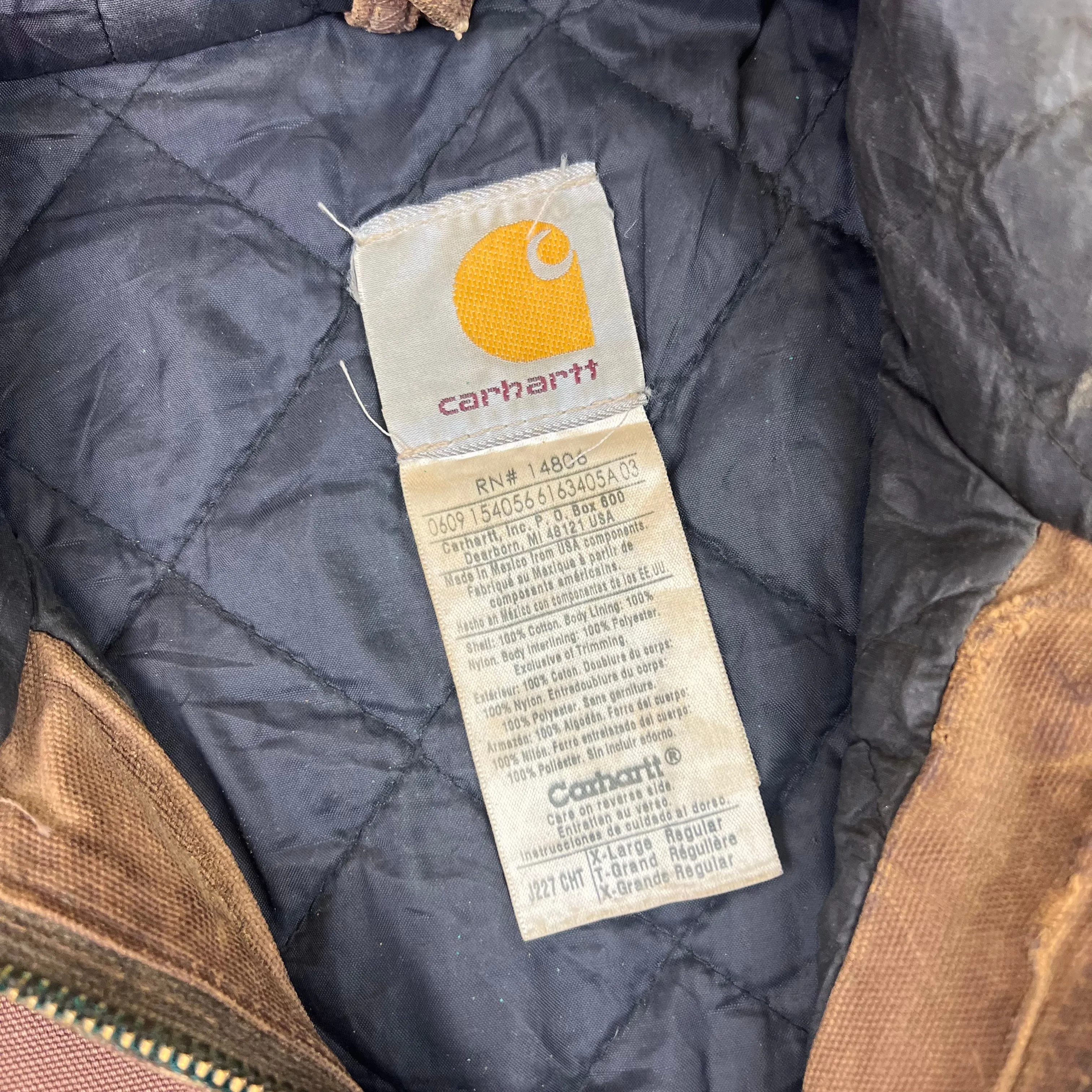 Carhartt Duck Active Jacket Brown J227 CHT