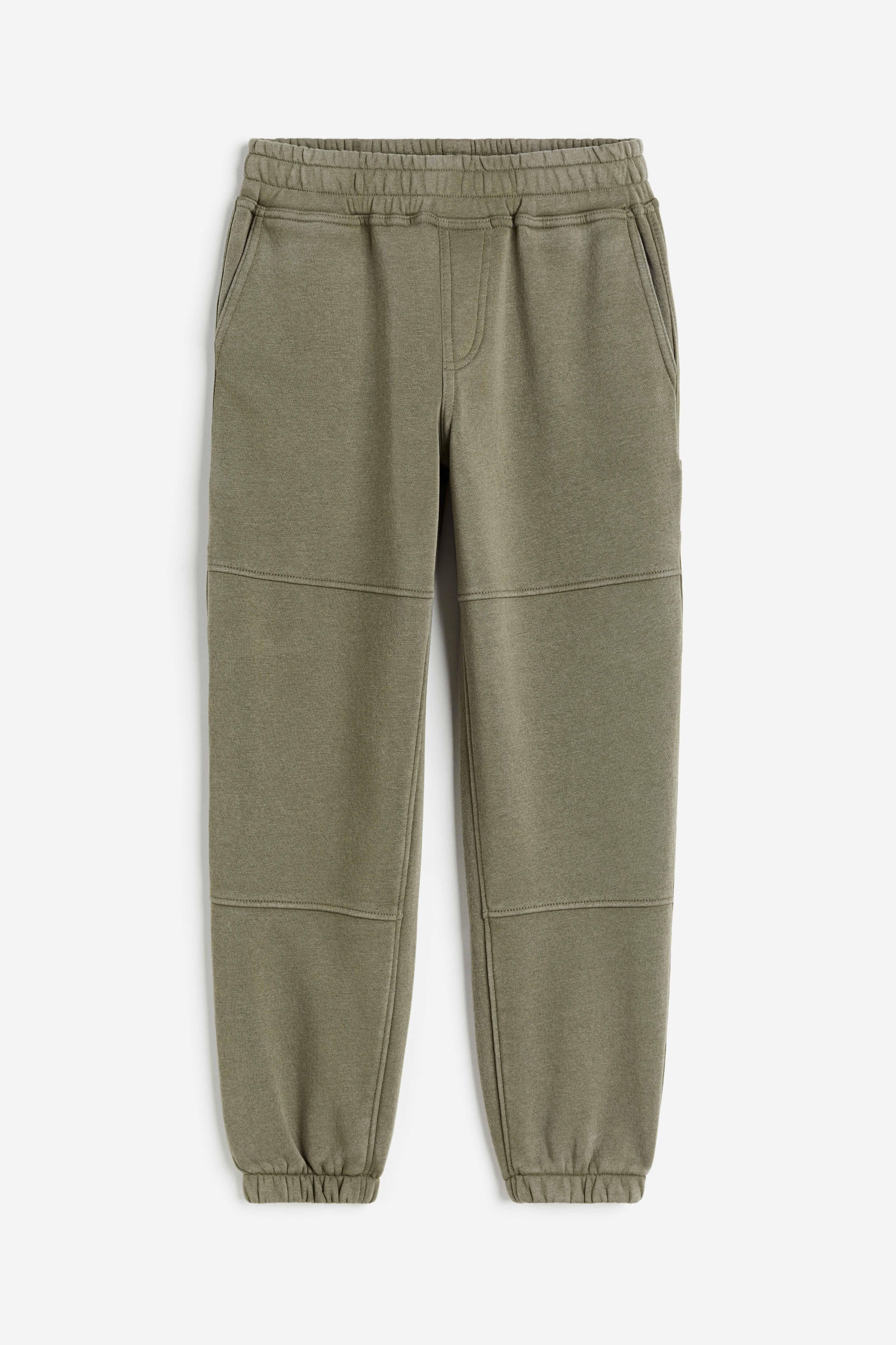 Carpenter joggers - Regular waist - Long - Washed khaki green - Kids | H&M GB