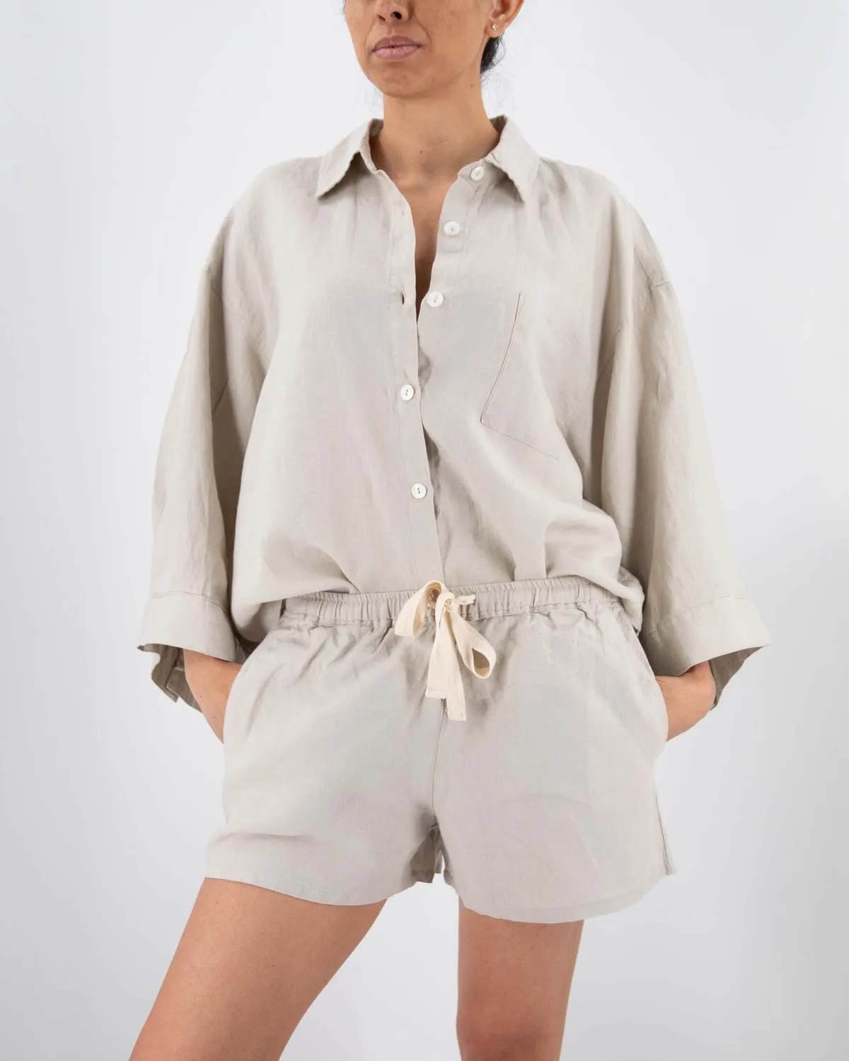 Carrie Linen Sleepwear Set