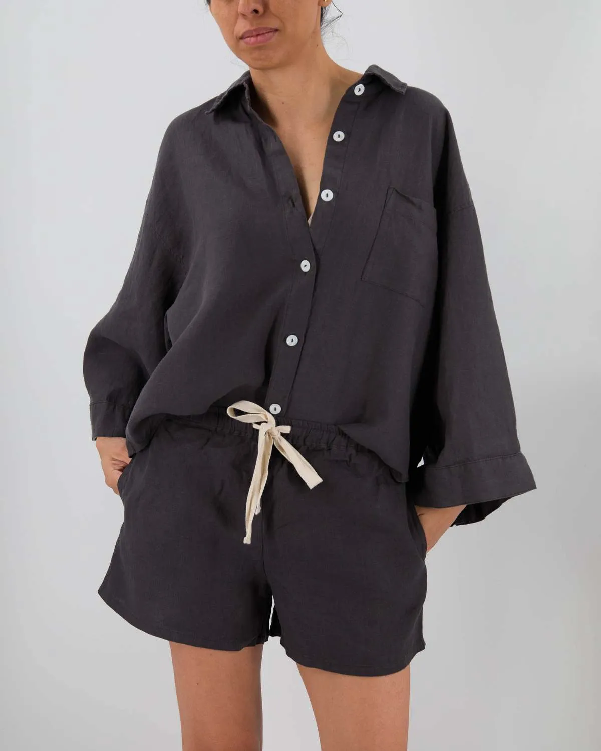 Carrie Linen Sleepwear Set