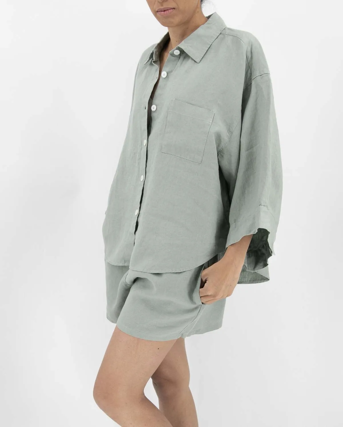 Carrie Linen Sleepwear Set