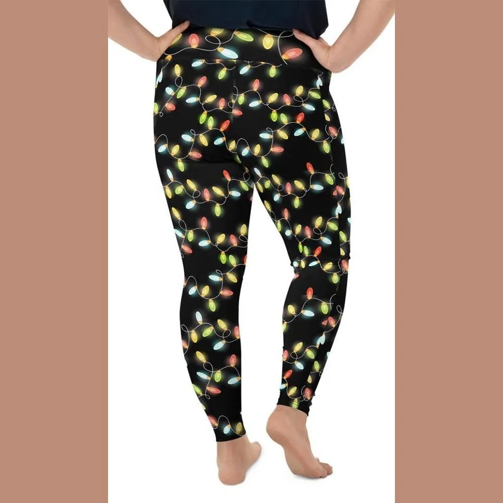 Christmas Lights Plus Size Leggings