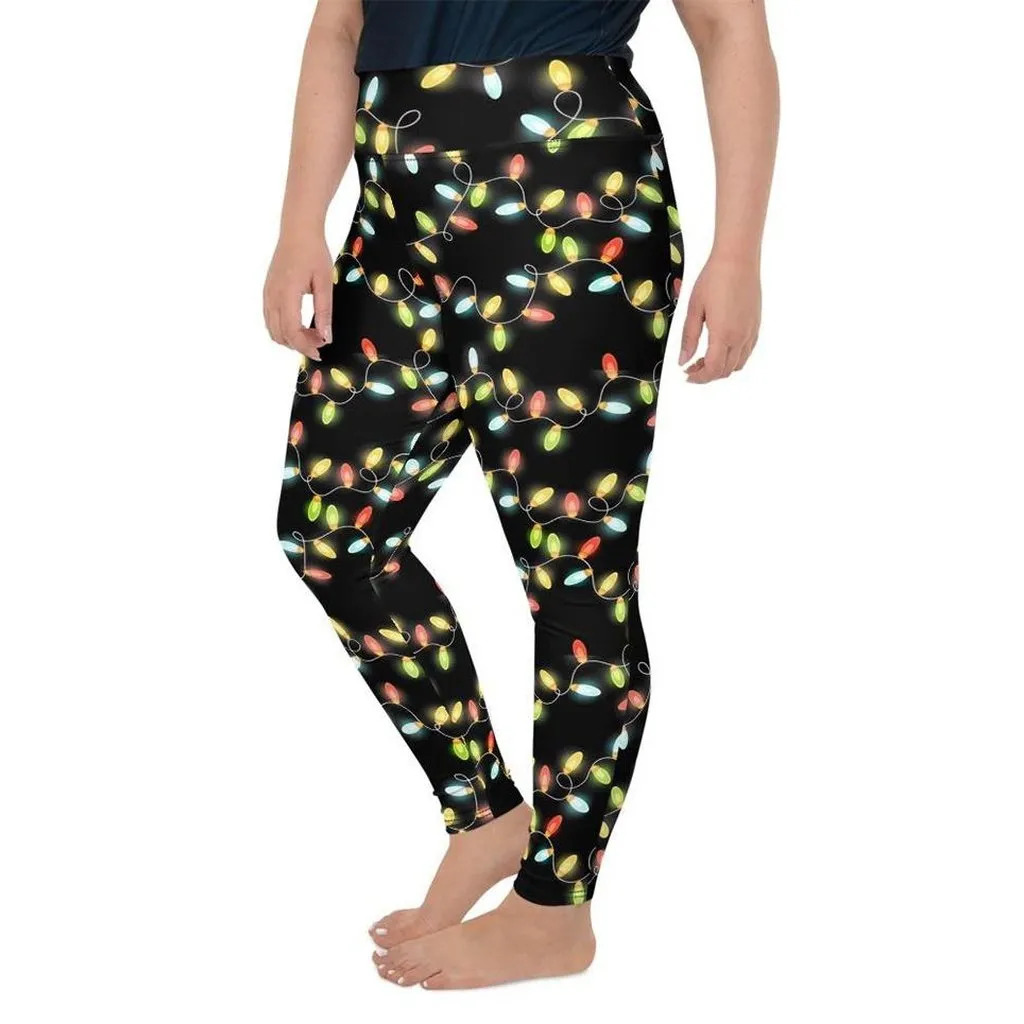 Christmas Lights Plus Size Leggings