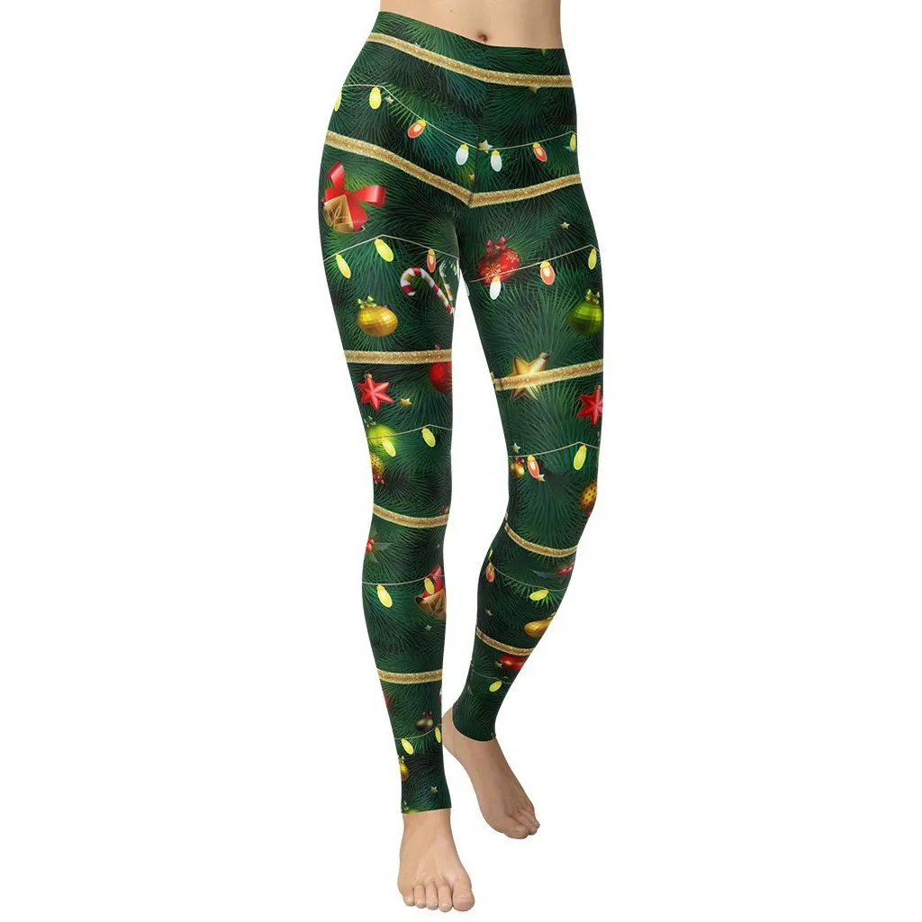 Christmas Tree Yoga Leggings