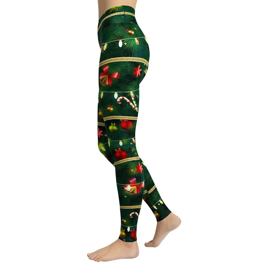 Christmas Tree Yoga Leggings