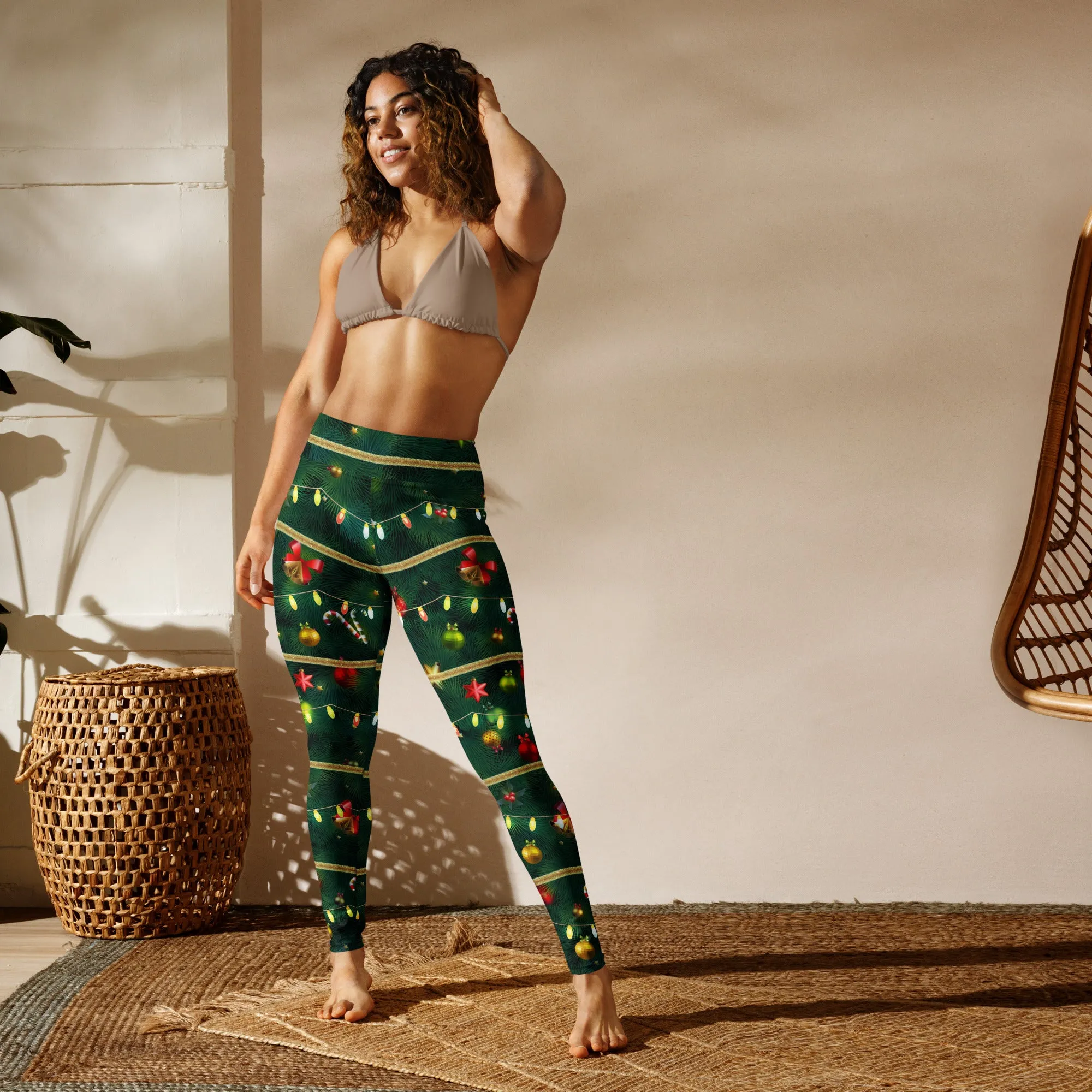 Christmas Tree Yoga Leggings