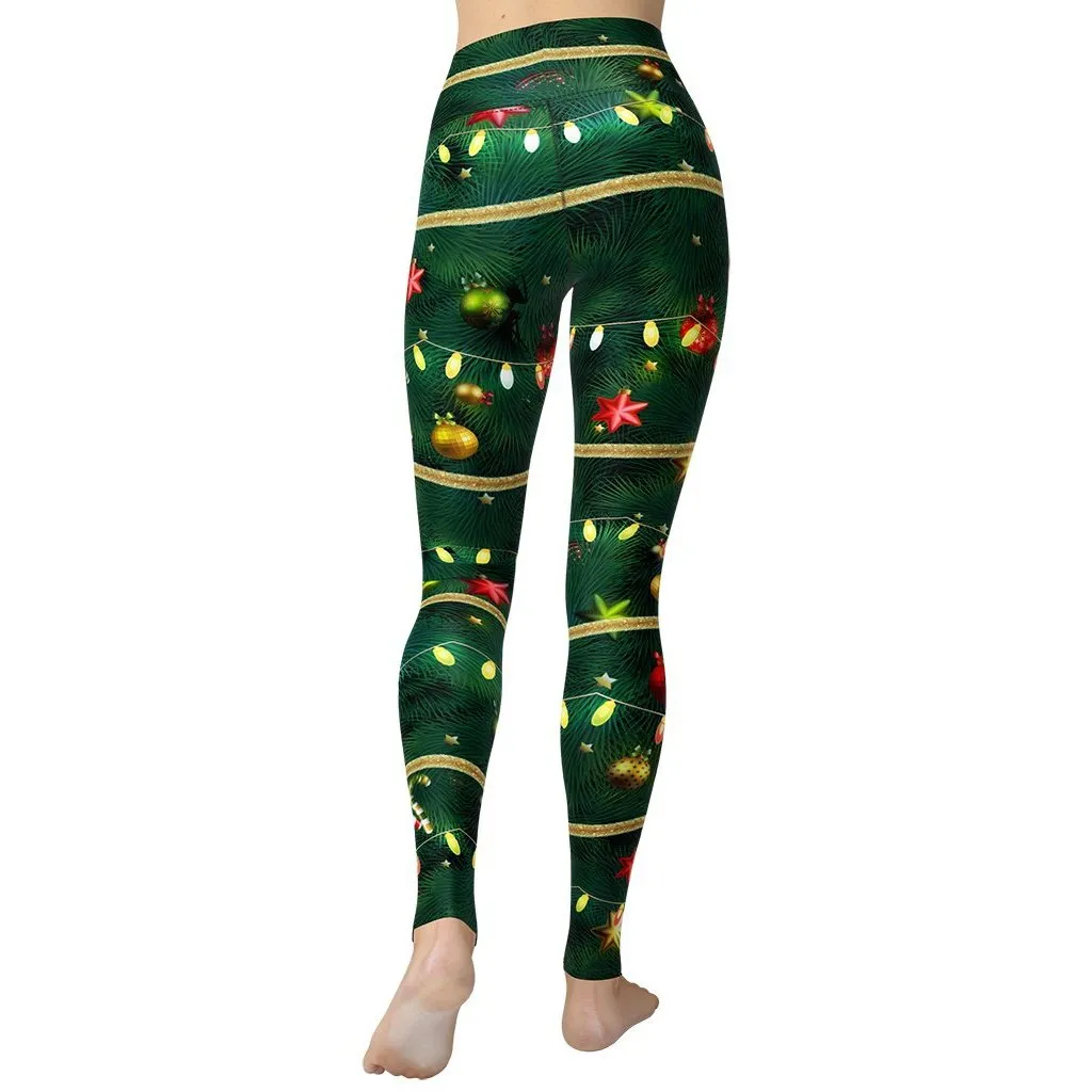 Christmas Tree Yoga Leggings