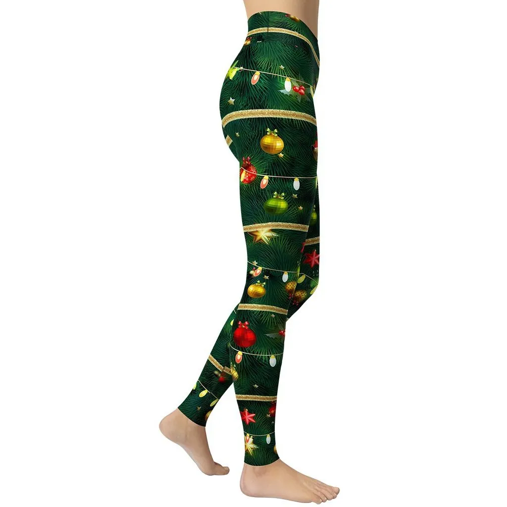 Christmas Tree Yoga Leggings