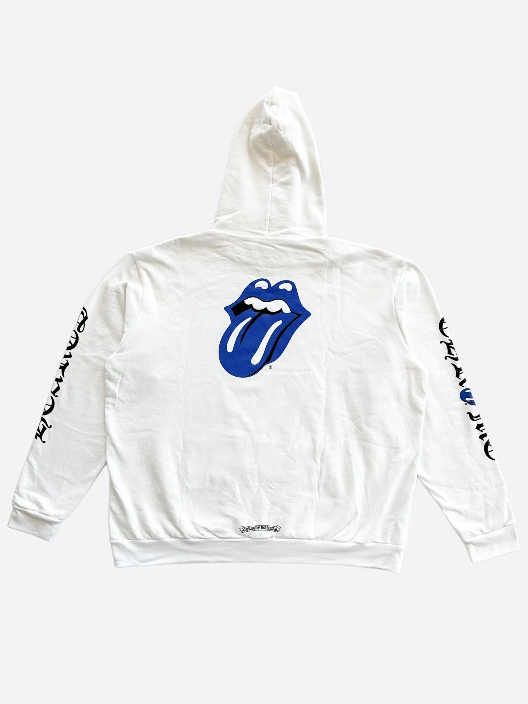 Chrome Hearts White & Blue Rolling Stones Hoodie