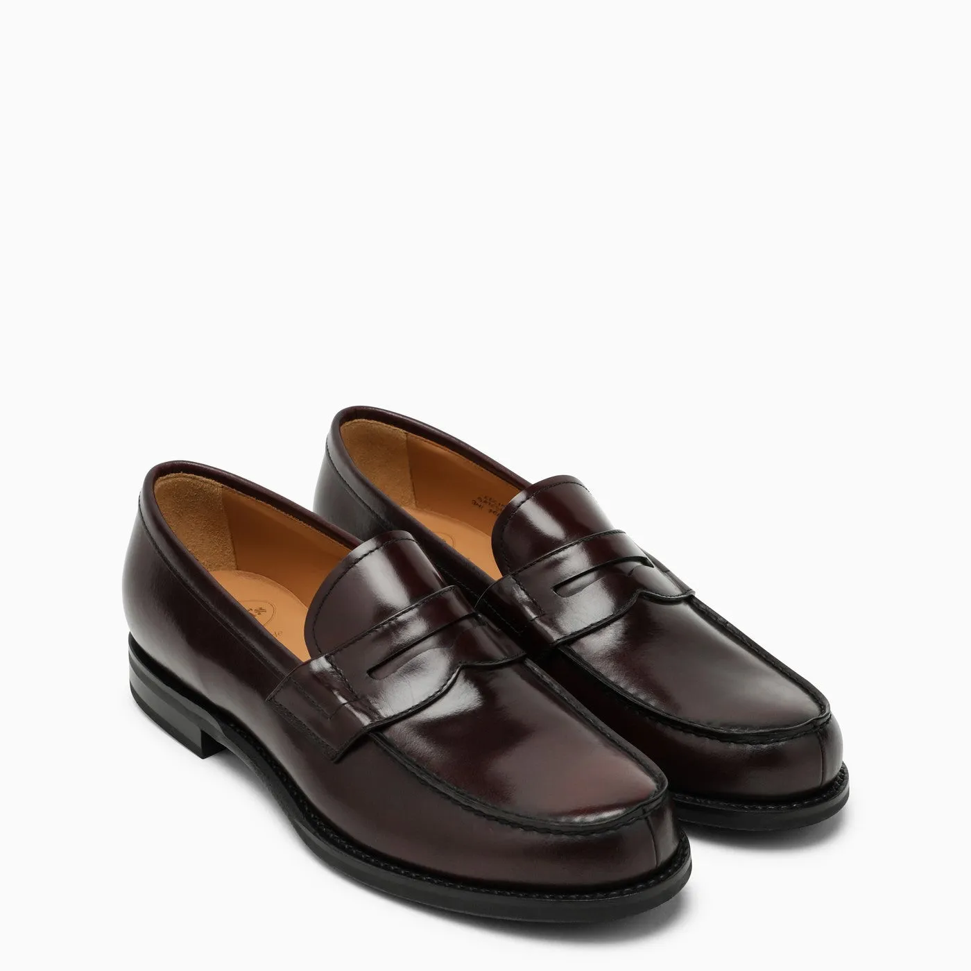 Church's    Church's Bordeaux Leather Loafer