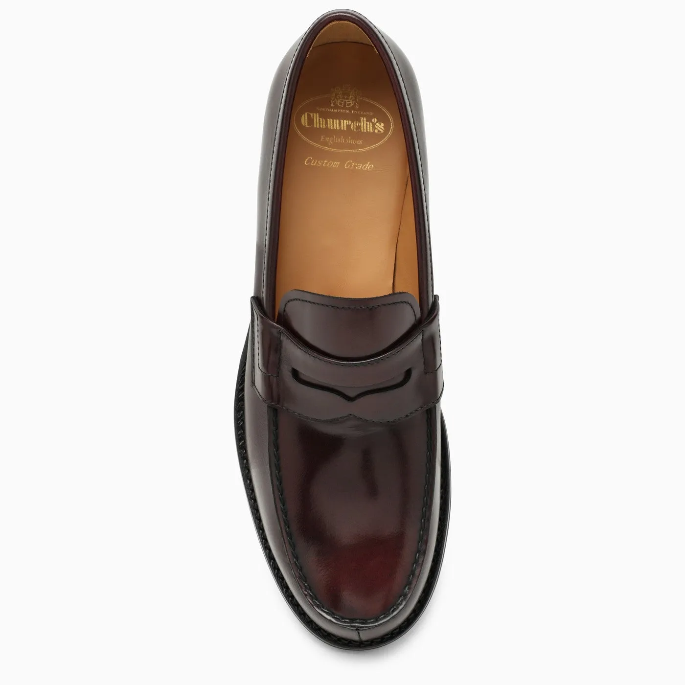 Church's    Church's Bordeaux Leather Loafer