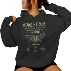 Cicada Lover Cicada Reunion Us Tour 2024 Women Hoodie