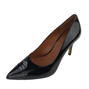 Coach Patrice Black Patent Leather Pointed Toe Stiletto Heels Pumps Shoes Sz 6B