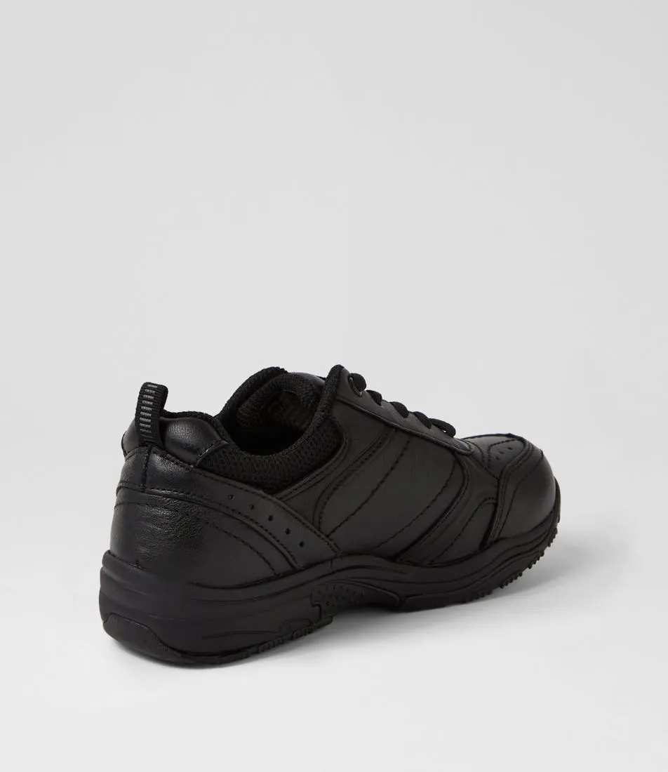 COLORADO Hype Jnr Lace D Black Leather Sneakers