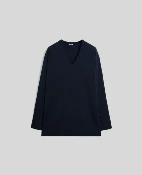 cotton jumper - navy