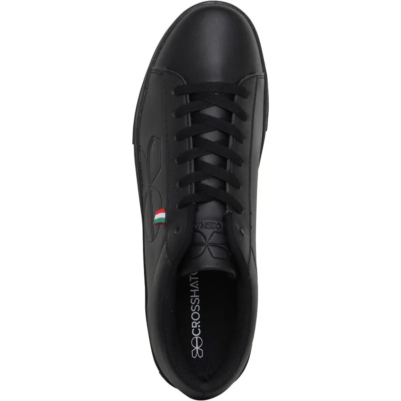 Crosshatch Mens Gleaton Trainers Black Mano