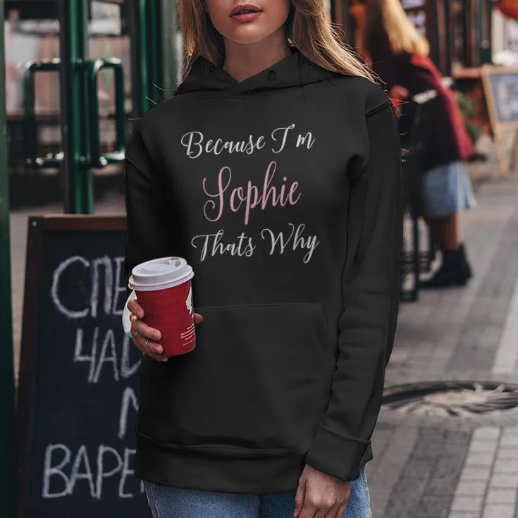 Custom Sophie Name Personalized Cute Pink Girl Women Hoodie